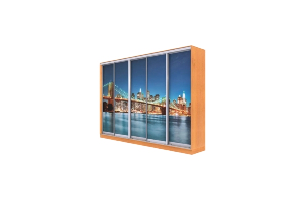 Шкафы-купе пятидверные