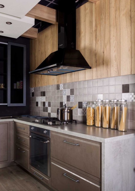 Кухни коричневого цвета