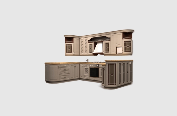 Г-образные кухни