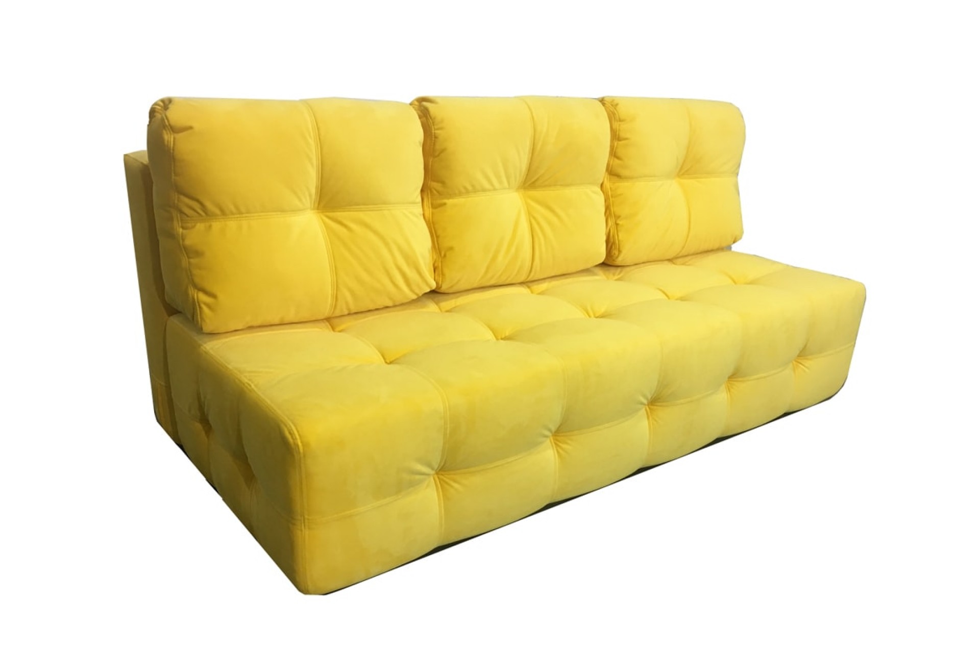 Диван - кровать аккордеон 120 см горчичный желтый