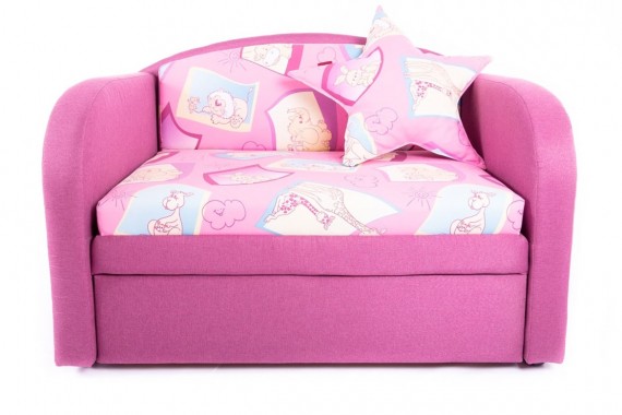 Розовый диван для девочки