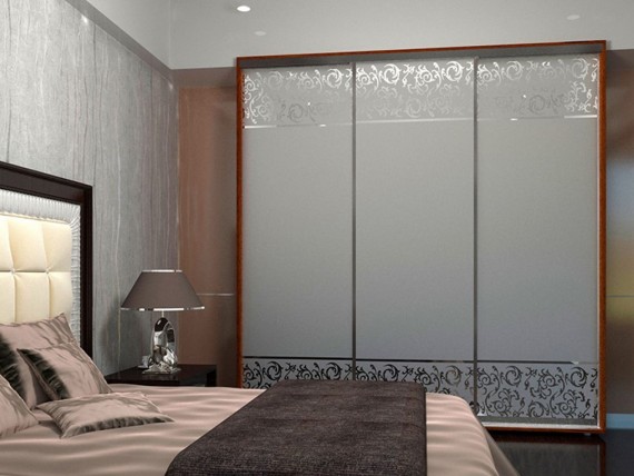 Шкаф-купе с пескоструем