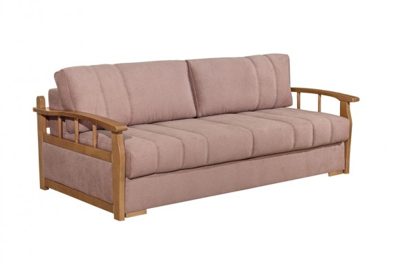 Диваны с деревянными подлокотниками