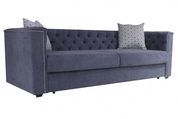 Спинка выполнена в технике Капитоне