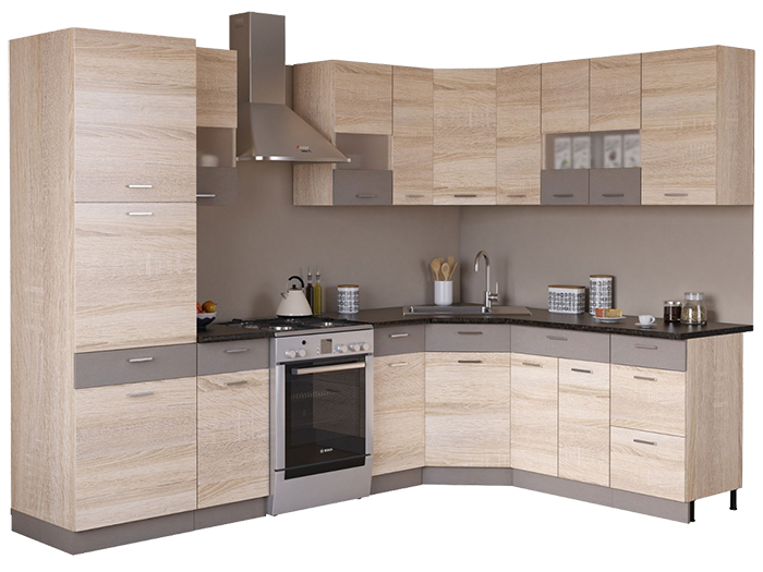 Кухни бежевого цвета DUBRAVA под заказ